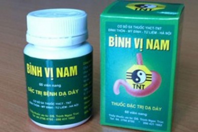 Đình chỉ lưu hành thuốc Bình vị nam vì nhiễm khuẩn
